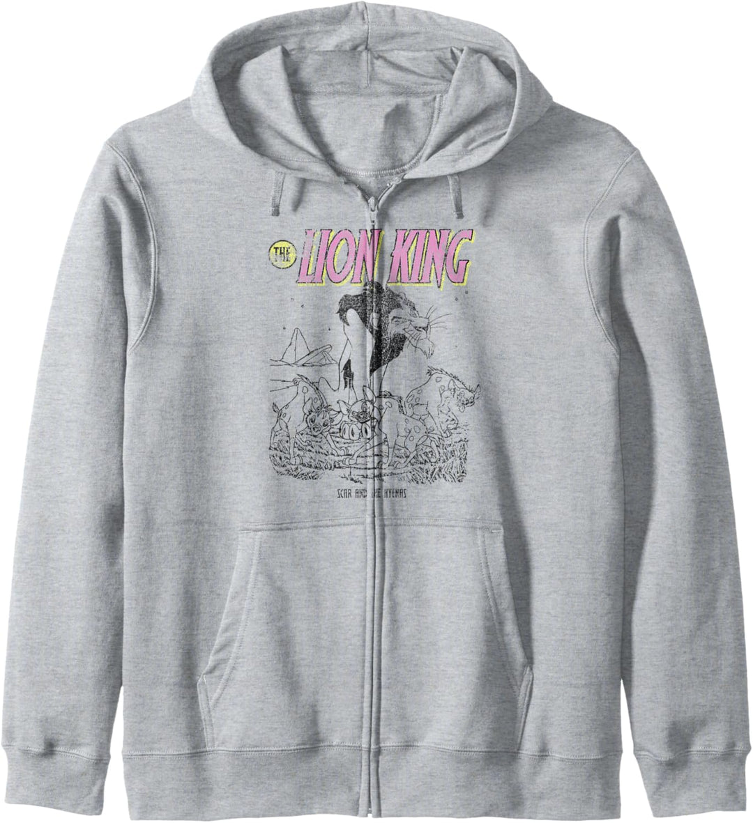 Disney Lion King Distressed Scar and Hyenas Kapuzenjacke