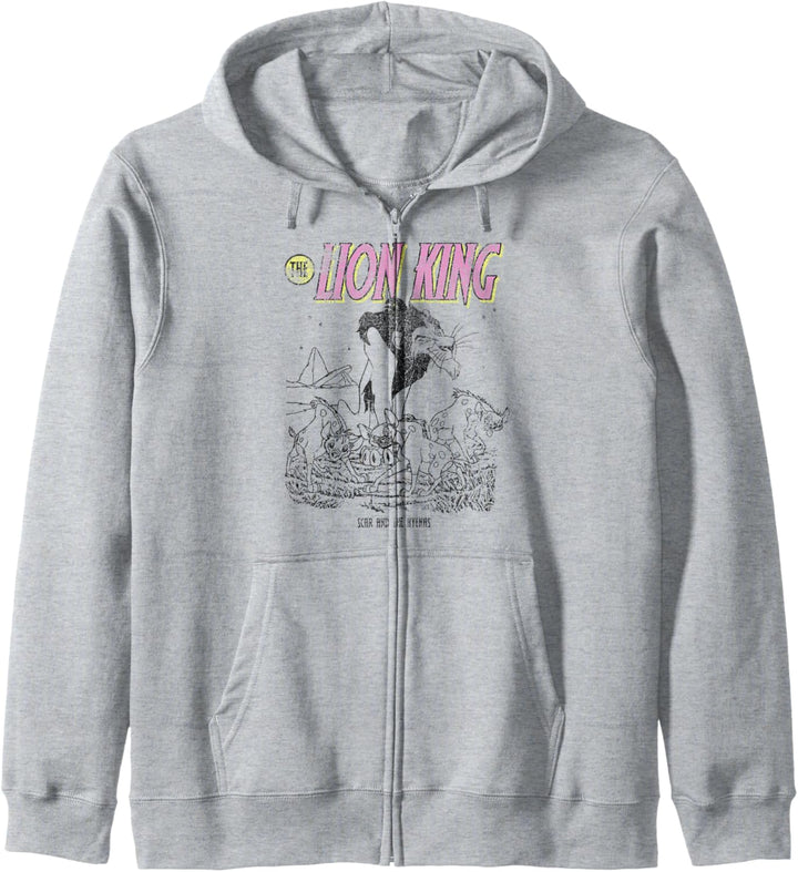 Disney Lion King Distressed Scar and Hyenas Kapuzenjacke
