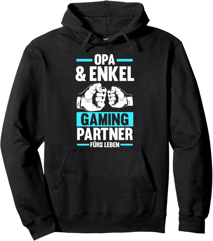 Gamer Enkel Opa Gaming Partnerin Zocker Pullover Hoodie