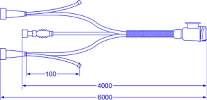 meinAnhängerersatzteil Aspöck Kabelsatz Kabelbaum 13pol. 6m / 10cm DC-Leitung + 4m Ladeleitung