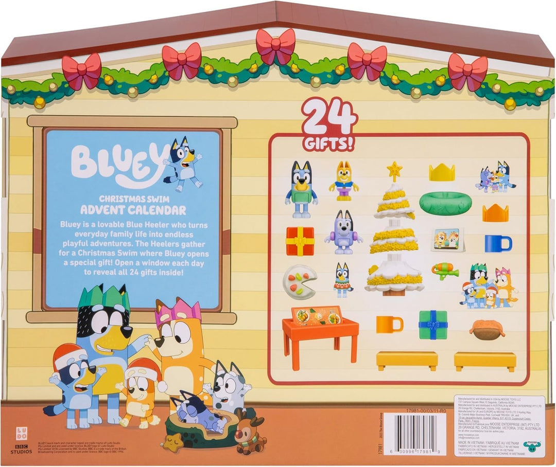 Bluey 17981 ADVENTSKALENDER, Stern, Multicoloured, Einheitsgrösse