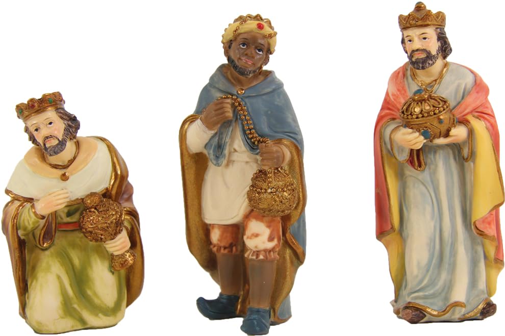 FADEDA 3X Hlg. DREI Könige/Höhe:8 cm/handbemalt/detailgetreue Krippen Figuren - Weihnachten Tisch De