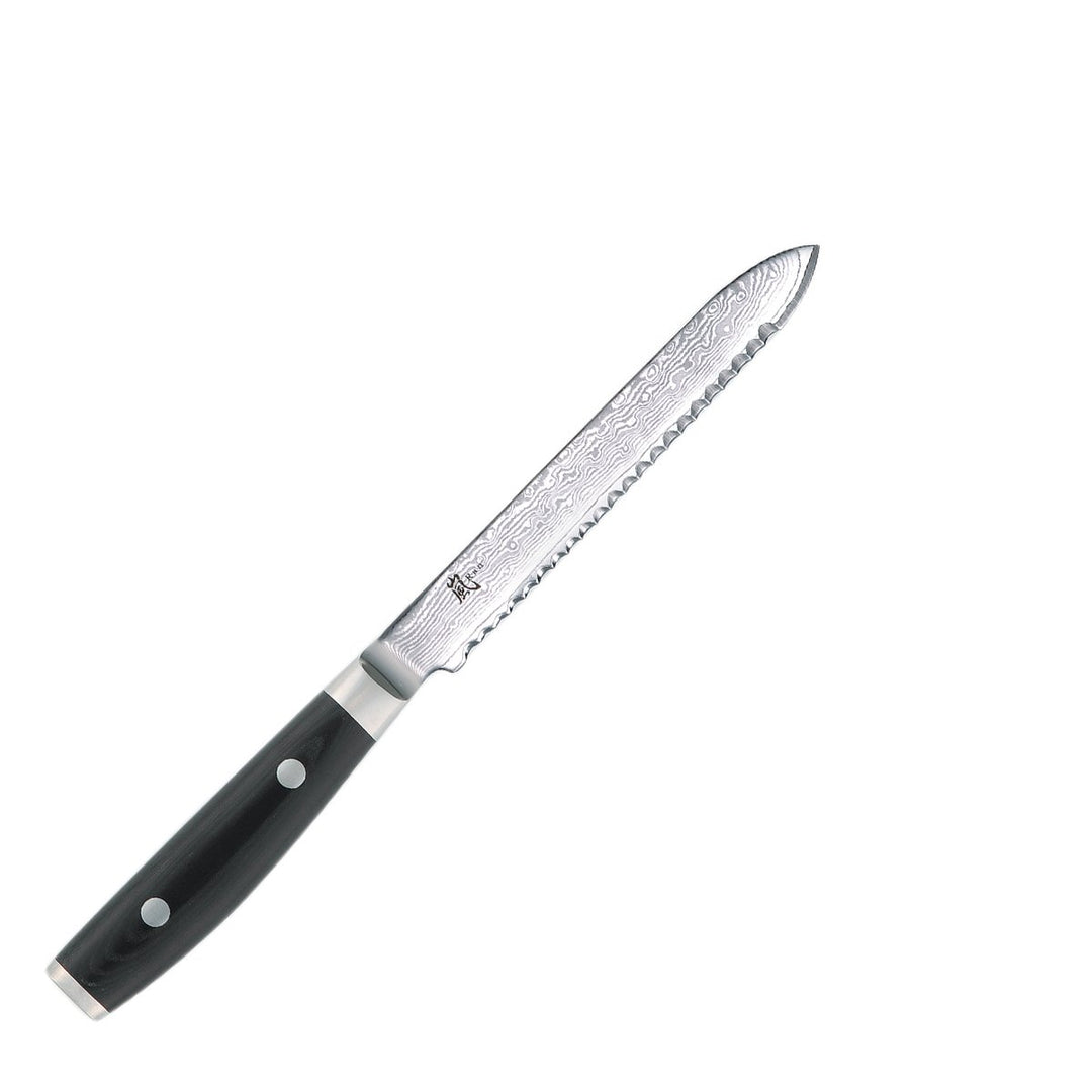 Yaxell RAN Damast Messer Tomaten- Brötchenmesser 14cm