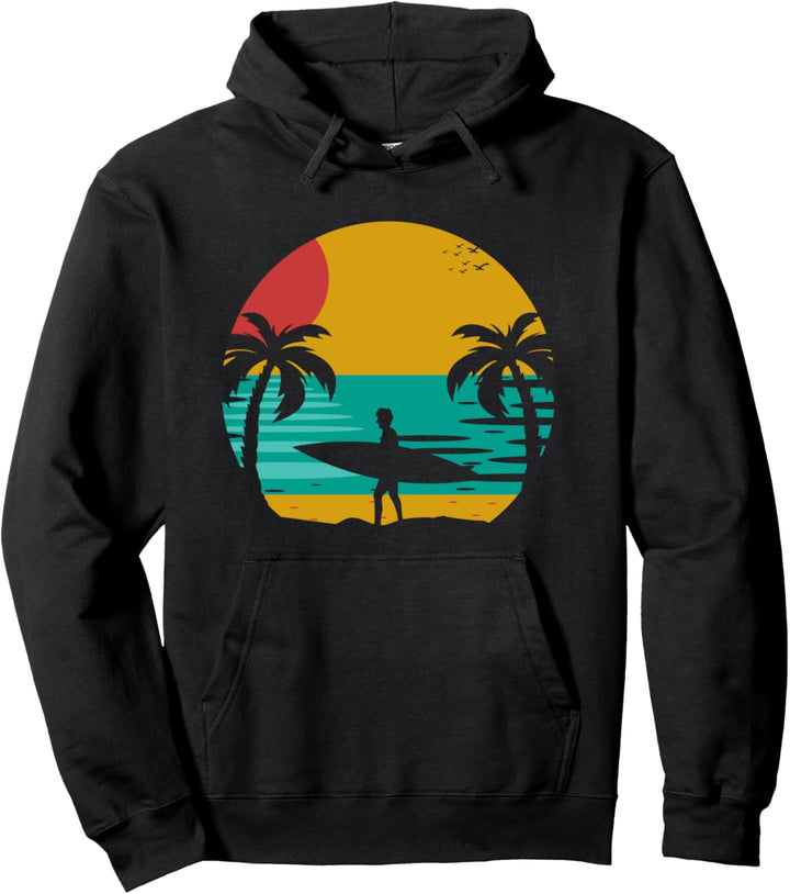 Surfen Wassersport Hobby Surfer Sommerurlaub Surfing Pullover Hoodie