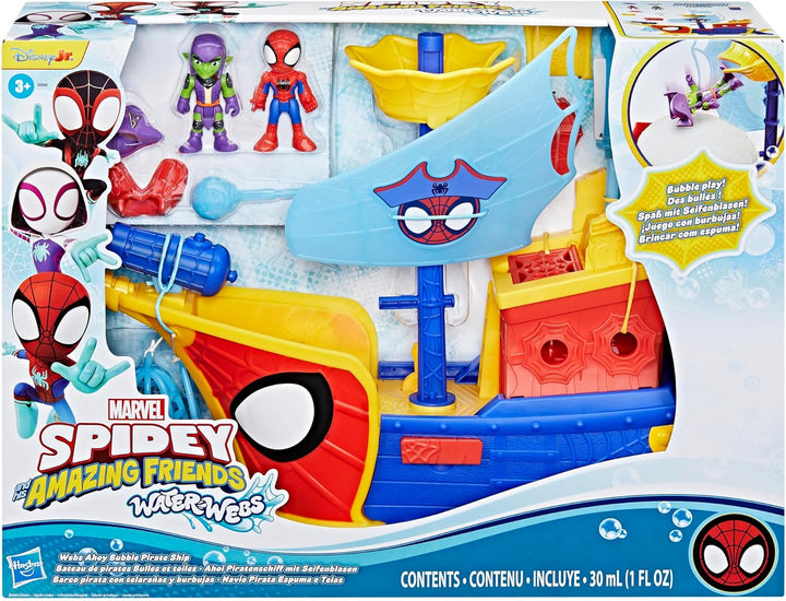 Spidey and his Amazing Friends SAF WEBS AHOY Bubble Ship Piratenschiff, Piratenschiff