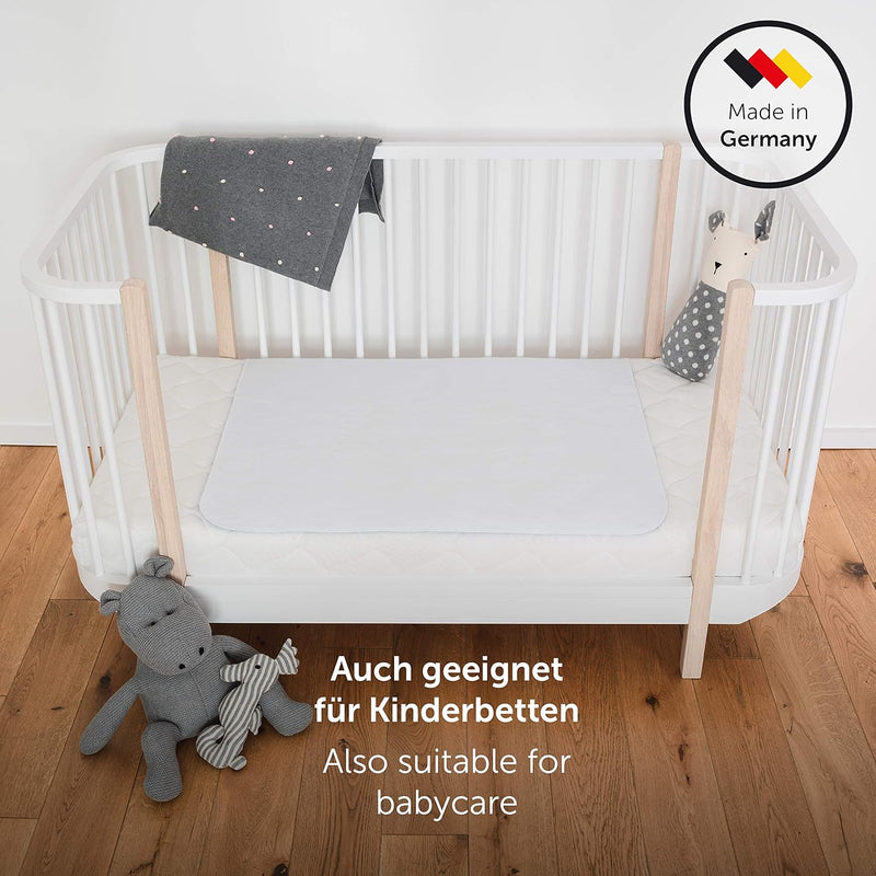 Blumtal® Inkontinenzunterlage waschbar 75x90 cm - Betteinlage für Babys - OEKO-TEX zertifizierte Ink