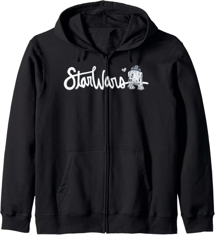 Star Wars R2-D2 Cursive Text Kapuzenjacke