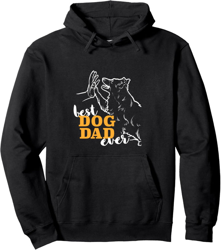 Best Border Collie Dad Border Collie Pullover Hoodie