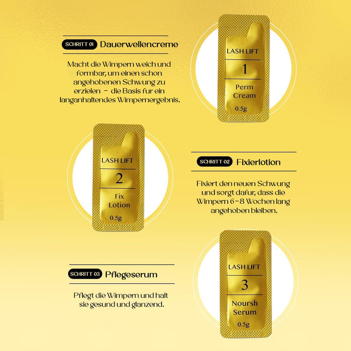 AYASAL Wimpernlifting Set: Koreanische Formel für Wimpern Lifting, Lash Lifting – Schonendes, Thio-f