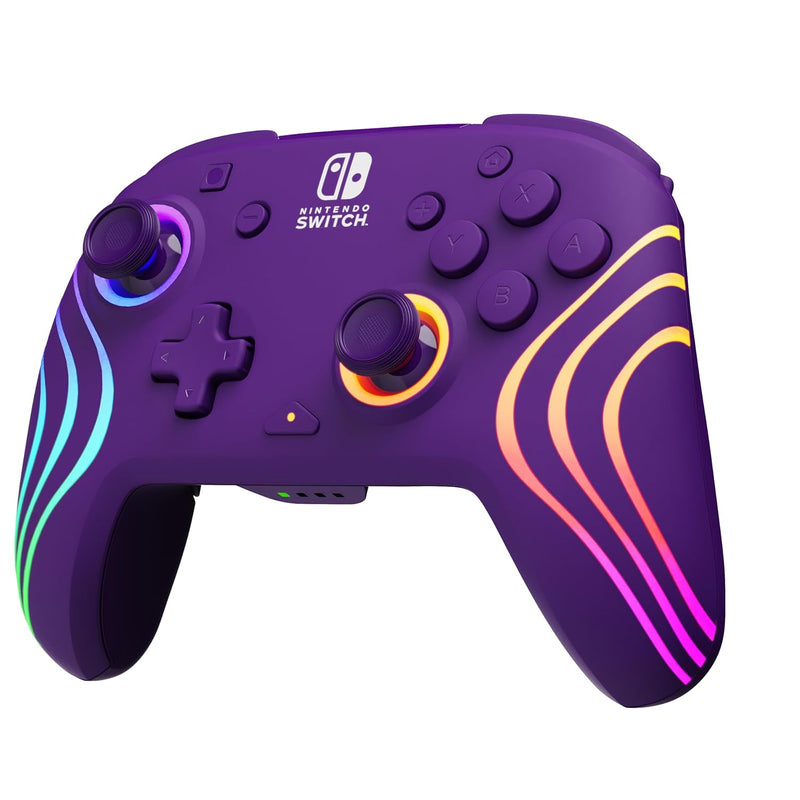 Official Afterglow Wave Wireless Controller Nintendo Switch - Purple