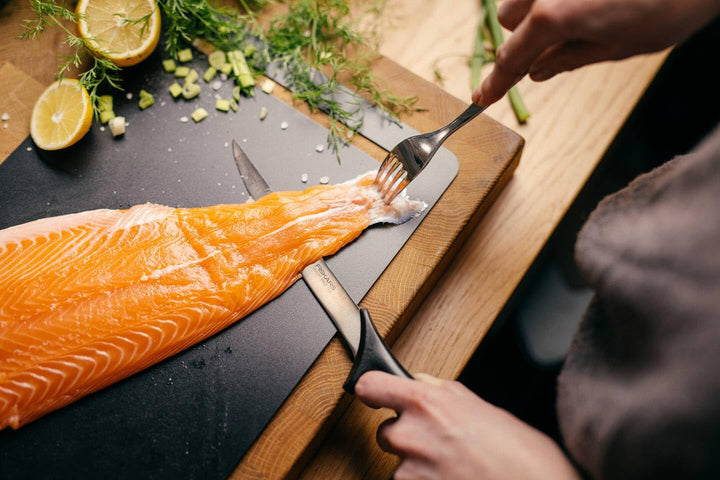 Fiskars Filetiermesser mit flexibler Klinge, Essential, Gesamtlänge: 30 cm, Edelstahl / PP-Kunststof