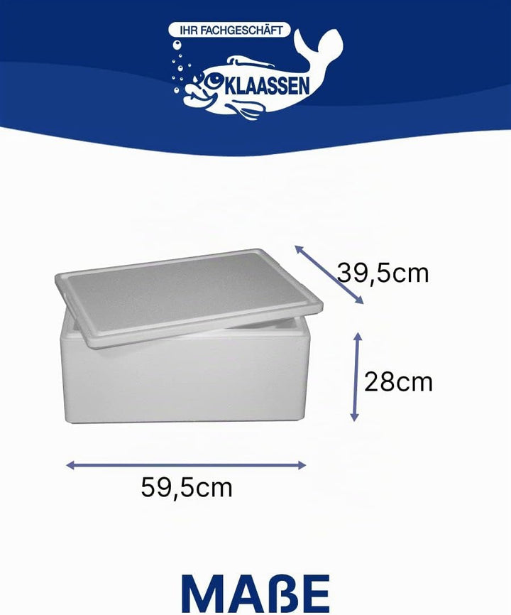 Thermobox, Styroporbox / Eisbox für Essen, Getränke &amp; temperaturempfindliche Ware, Isolierbox aus St