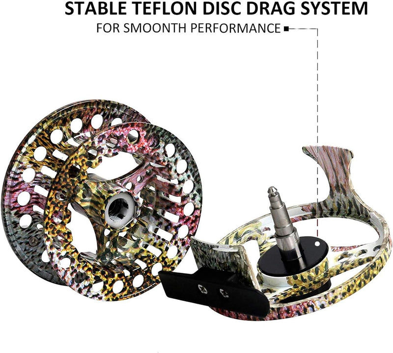 MAXIMUMCATCH ECO Serie Fliegenrolle grosser Spulenkern mit Druckguss-Aluminum-Körper Fliegenfischen