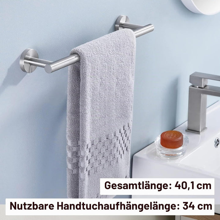 KES Handtuchstange Handtuchhalter Bad Handtuch Stange Edelstahl SUS304 Edelstahl Badetuchhalter Halt