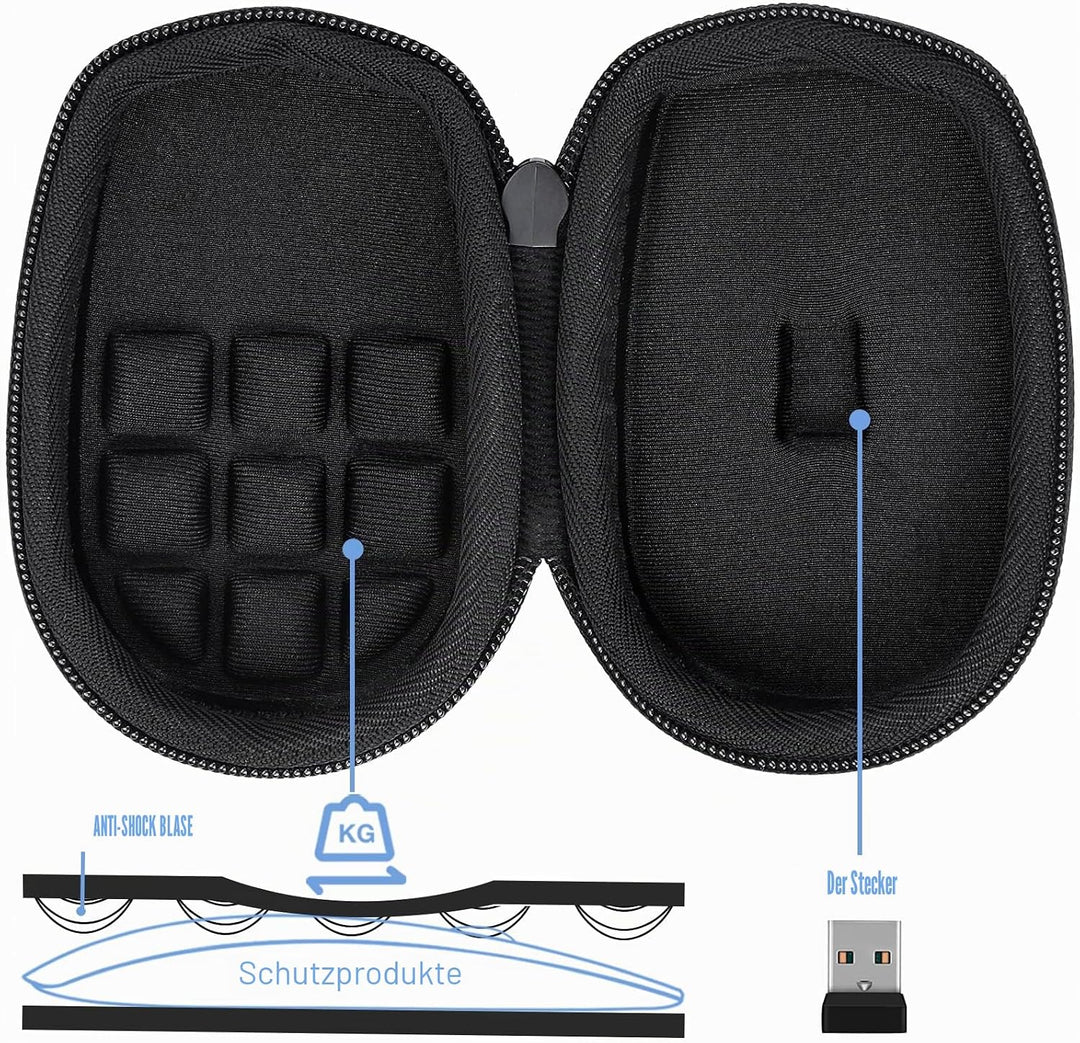 co2CREA Hart Schutz Hülle Etui Tasche für Logitech MX Anywhere 4 /Anywhere 3S /Anywhere 3 /Anywhere