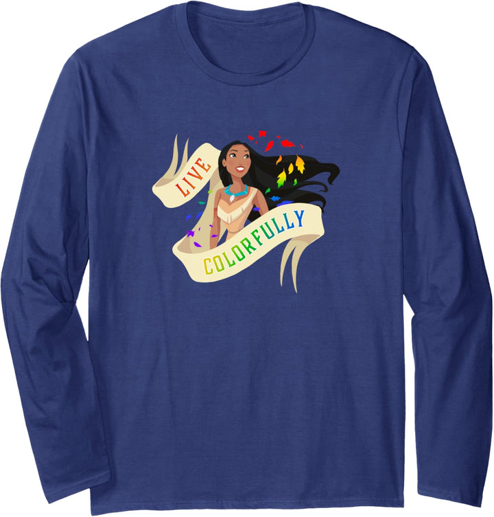 Disney Pocahontas Live Colorfully Portrait Langarmshirt