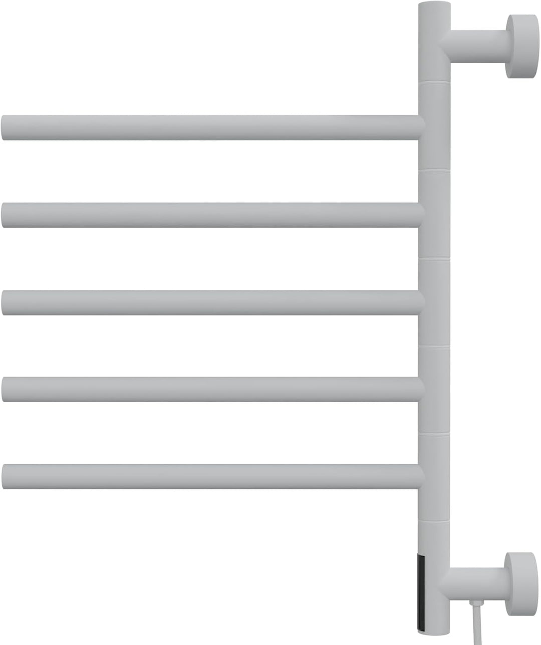 HAGO24 | Elektrischer Handtuchwärmer | Wandmontage | Handtuchtrockner | 5 schwenkbare Arme 180° | To