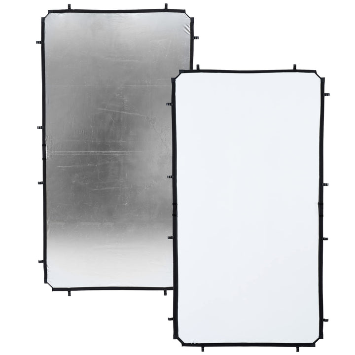 Manfrotto, Reflektor von Skylite-Rapid, Medium, mit Stoff, 1,1  x 2 m, Silberfarben/Weiss, LL LR8123