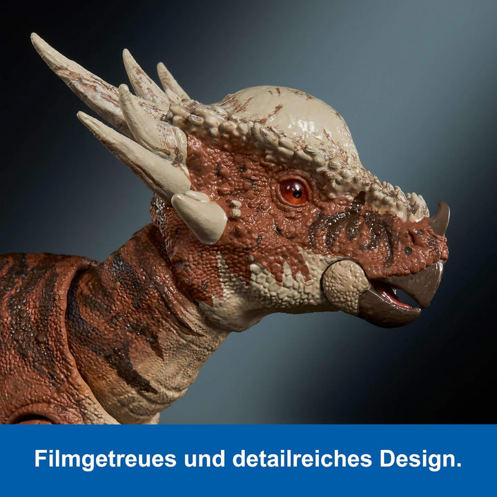 Mattel Jurassic World Hammond Collection mit Menschen- und Dinosaurier-Actionfigur, Atrociraptor Tig
