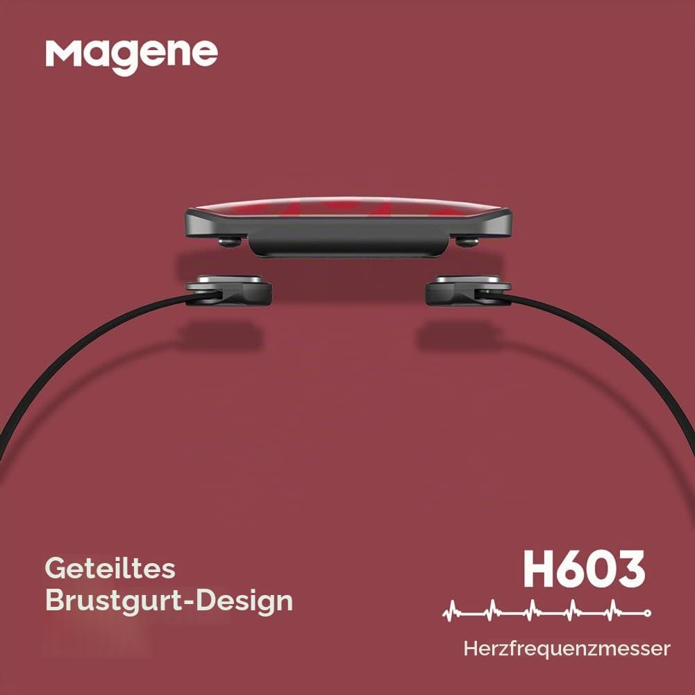 Magene H603 Pulsmesser Brustgurt HRM Fitness Tracker IP67 wasserdichte Unterstützung Bluetooth 4.2 u