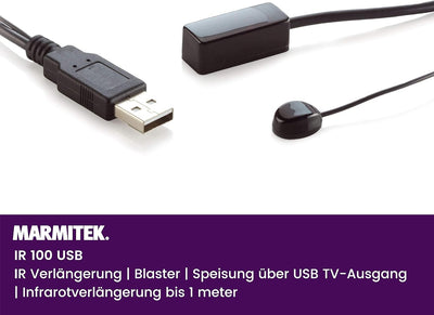 IR 8213 Extender - Marmitek IR100USB - IR Blaster - Steuergeräte hinter dem Fernseher mit Ihrer eige