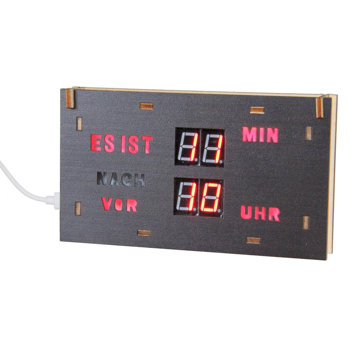 SOL EXPERT Lötset für Uhr, die aussergewöhnliche digitale Uhr, auch für Anfänger im Löten