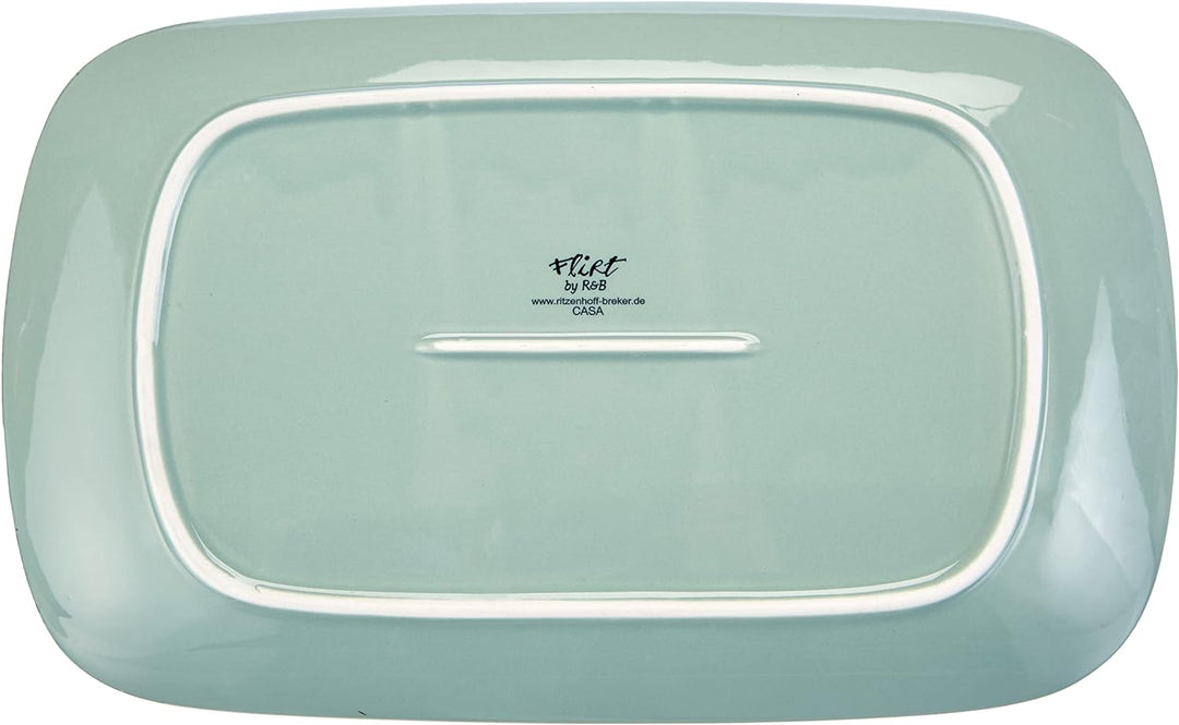 Ritzenhoff & Breker Servierplatten-Set Casa, 2-teilg, 24x15,5 cm und 33x20 cm, Blau Platten Blau, Pl