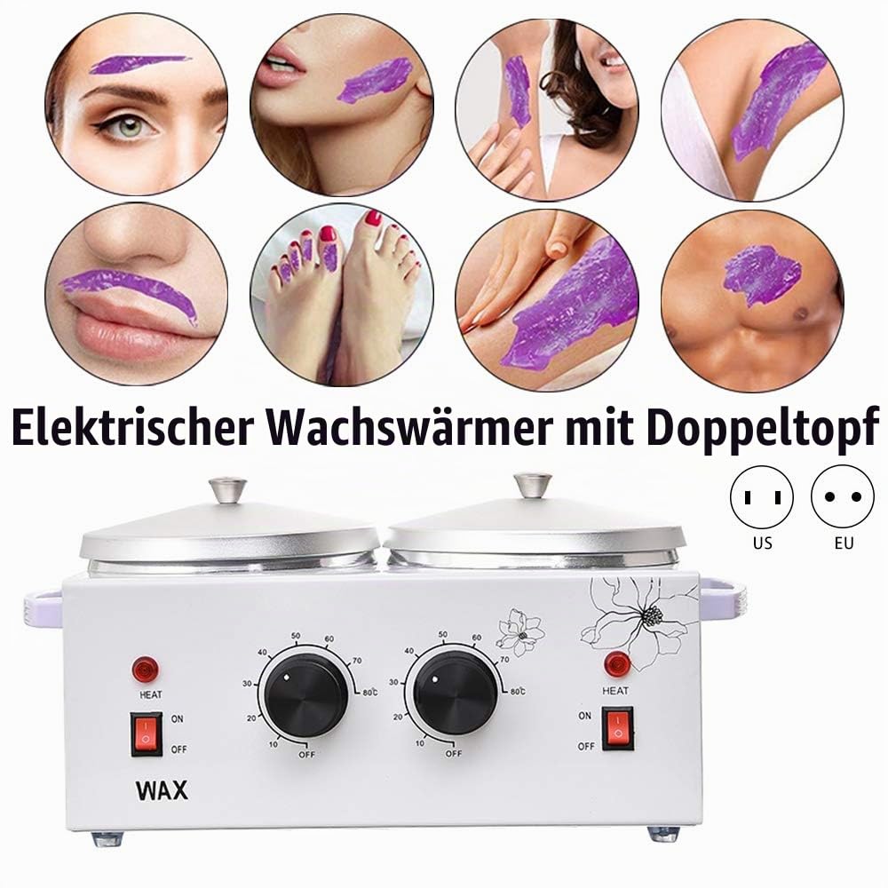 Wachs Haarentfernung Wachswärmer Doppelte PTC-Heizung Mit