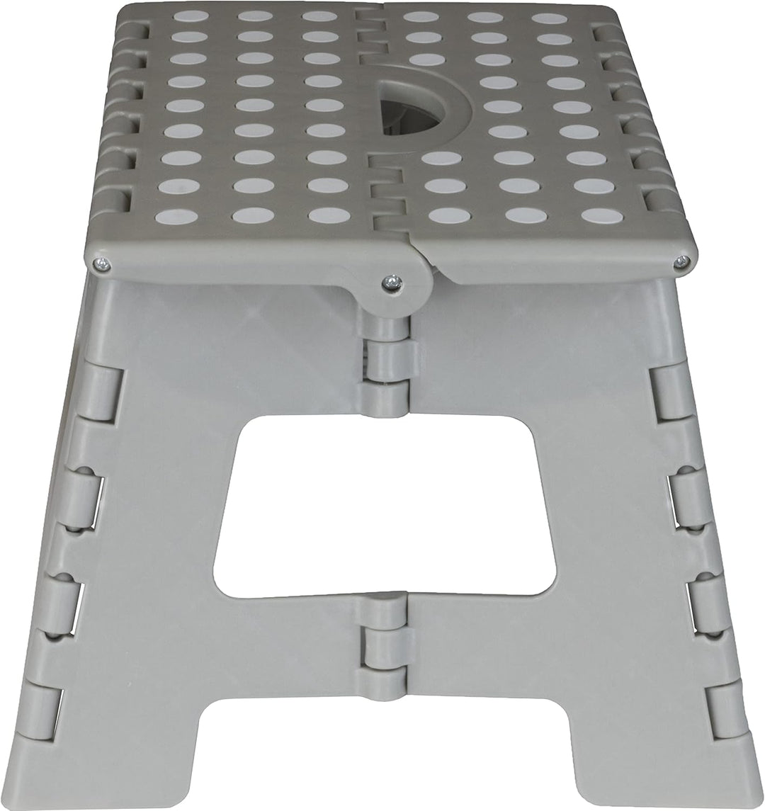 Deco4Me Tritthocker klappbar 22 cm hoch, belastbar bis 150 kg, 1 Stufe, rutschfest - Faltbarer Klapp