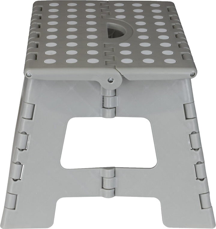 Deco4Me Tritthocker klappbar 22 cm hoch, belastbar bis 150 kg, 1 Stufe, rutschfest - Faltbarer Klapp