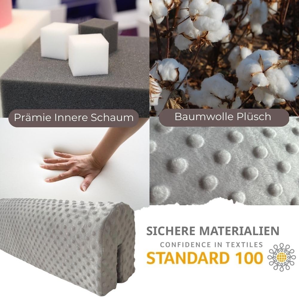 Wonder Space Bettkantenschutz für Kinderbetten, Bettgitter Polsterung Stossstange - Anti-Kollision |