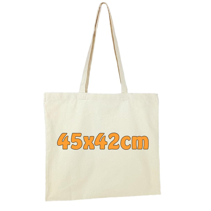 Cottonbagjoe | Baumwolltasche | Jutebeutel | unbedruckt | Querformat | Zwei Langen Henkeln | 45x42cm