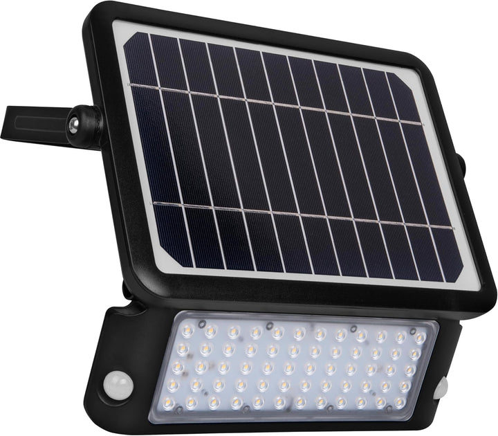 Luceco Solar Flutlicht 10W, Aussenstrahler mit Bewegungsmelder - Strahler IP65 Wasserfest, 1080 Lume