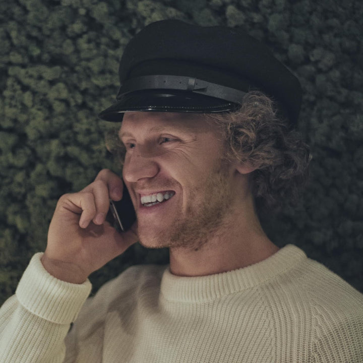 Sterkowski Maciejowka Model 1 Mütze | Wolle Schirmmütze für Herren und Frauen | Elegant Breton Mütze