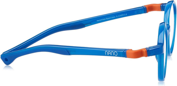 NANOVISTA Unisex Kinder Sonnenbrille 44 Azul Cristal/Naranja, 44 Azul Cristal/Naranja