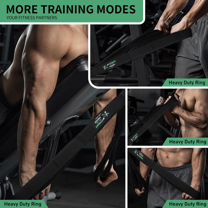 LARA STAR Verstellbare, robuste Trizepsseil-Kabelbefestigung für Fitnessstudio, 45–79cm, extra Lange