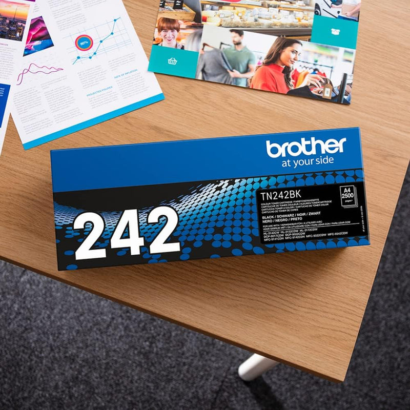 Brother TN242BK Original Tonerkassette TN-242BK schwarz (für Brother HL-3142CW, HL-3152CDW, HL-3172C