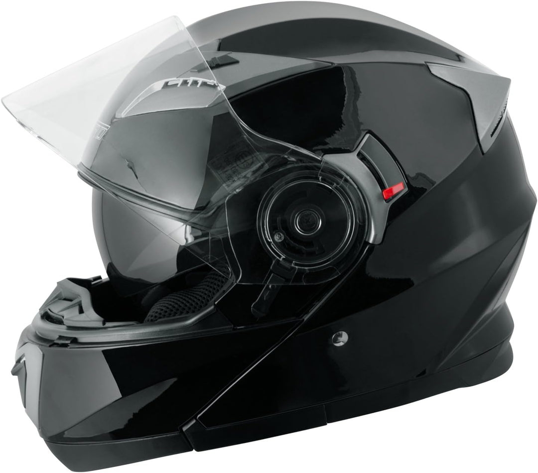 Helm Klapphelm Innensonnenblende Motorradhelm Modular Schwarz S