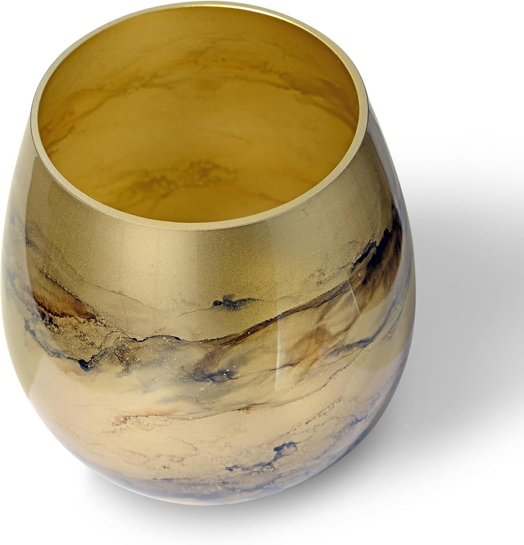 Terroso – Vase – Mundgeblasenes goldenes Glas – Luxuriöses Erscheinungsbild, Stilvoll &amp; Elegant - 21