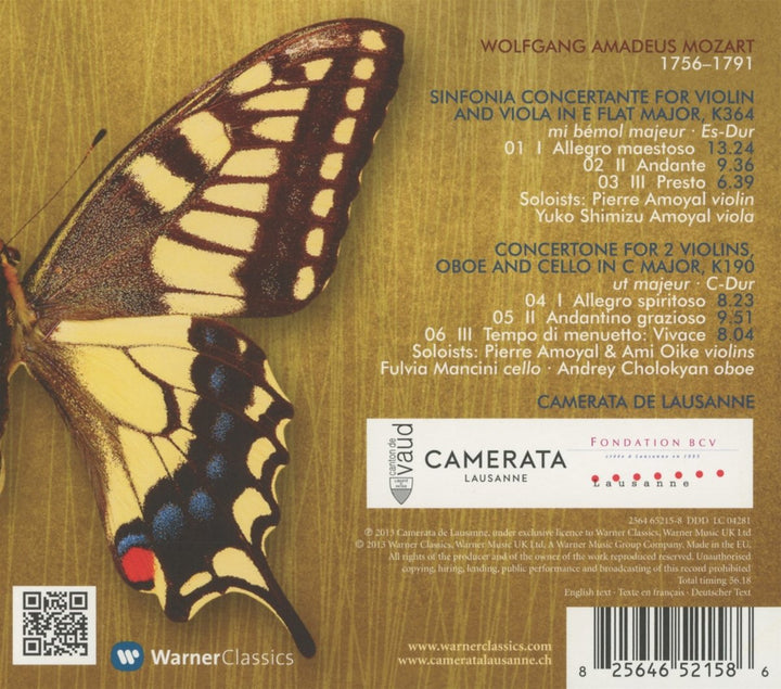 Sinfonia Concertante & Concertone, Audio-CD