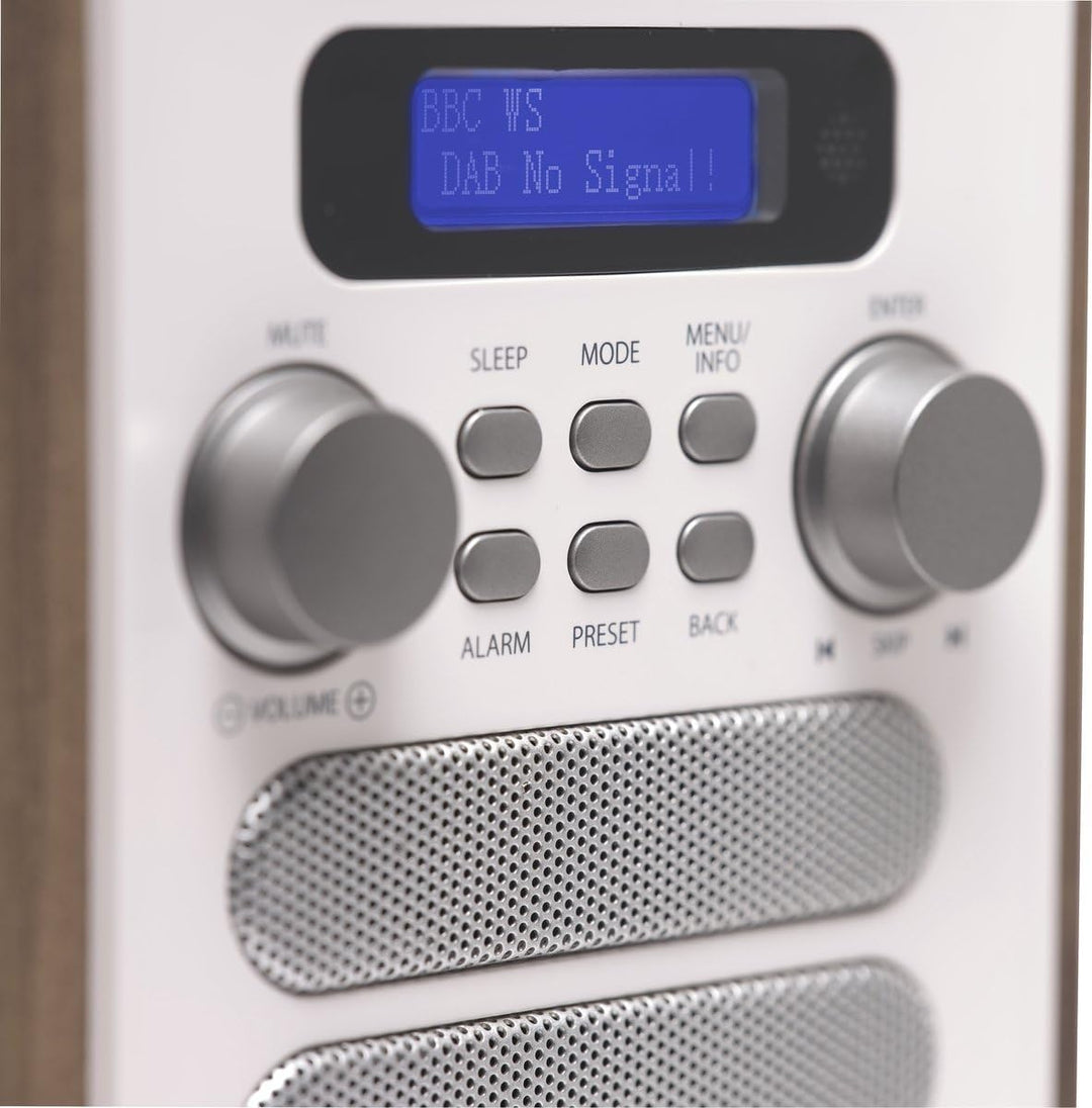 DENVER DAB-48WHITE DAB + Radio Mit integriertem FM-Radio und Bluetooth-Funktion weiss