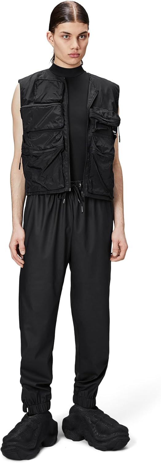 RAINS Unisex Normale Hose XXL 01 Schwarz, XXL 01 Schwarz