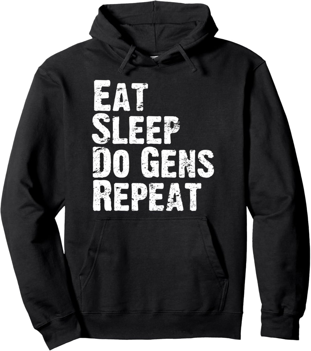 Essen, schlafen, wiederholen sich die Gene DBD Survivor Main? Pullover Hoodie