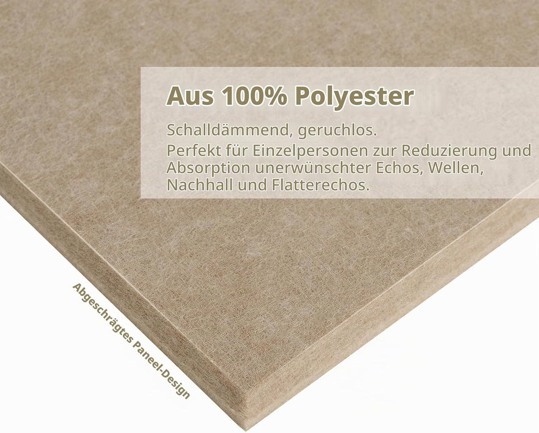 Rdutuok 12 Stück Selbstklebend Akustikplatten,30x30x1 cm Akustik Absorber Akustikpanel Schallschutzp