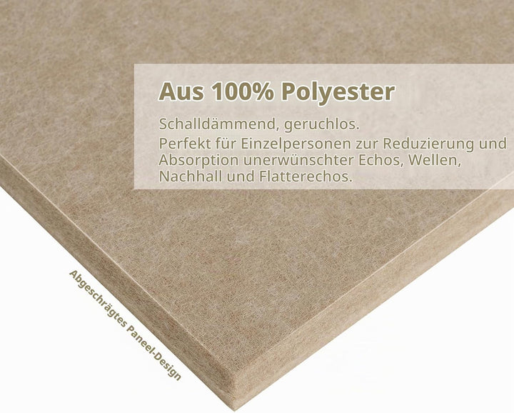 Rdutuok 12 Stück Selbstklebend Akustikplatten,30x30x1 cm Akustik Absorber Akustikpanel Schallschutzp