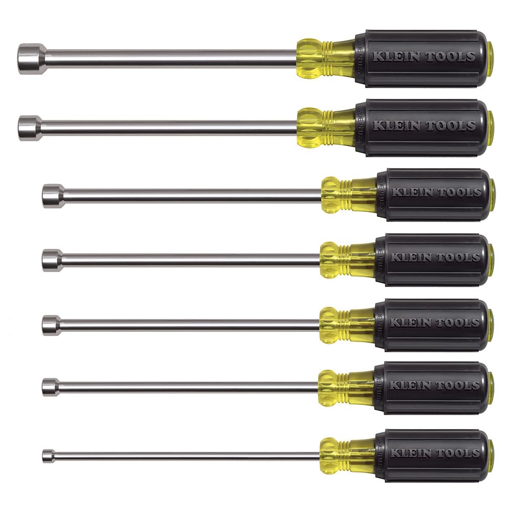 Klein Tools Inc 647 M Magnetischer Spitze Nussschraubendreher-Set, 7 Stück
