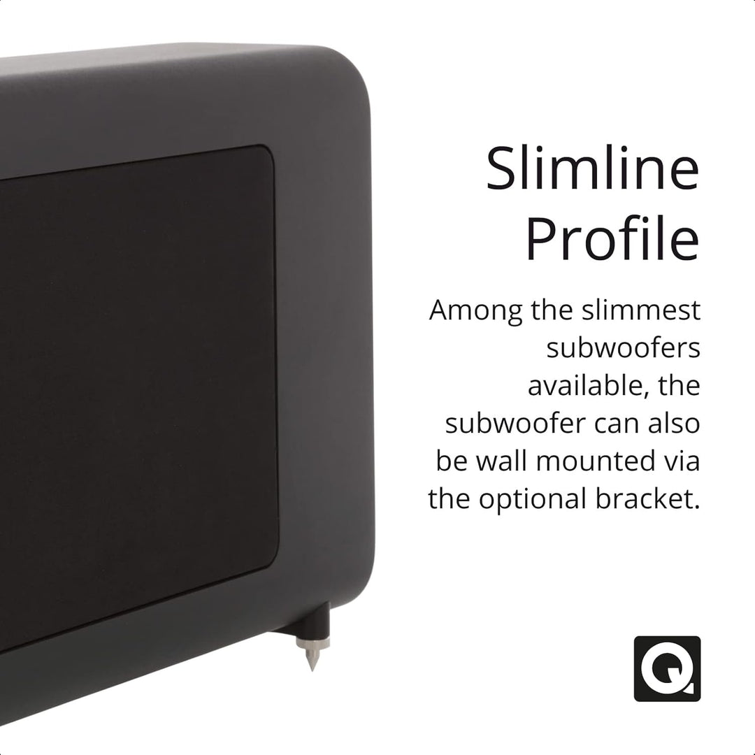 Q Acoustics Aktiver Subwoofer 3060S Schwarz, Schwarz