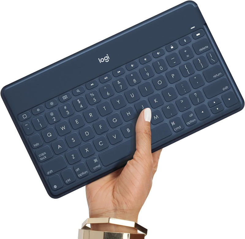 Logitech Keys-to-Go Kabellose Tablet-Tastatur, Bluetooth, iOS-Sondertasten, Ultraleicht & Geräuschlo