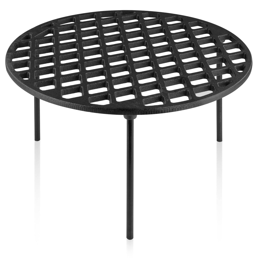 BBQ-Toro Gusseisen Grillrost Ø 35 cm mit 3 Beinen | rund | Dutch Oven Untersetzer, Grill Zubehör | D