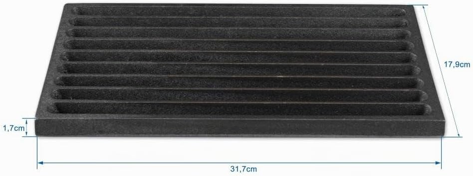 Grillrostprofi Ascherost - Feuerrost - Kohlerost - Kaminrost in Premium-Qualität, Gusseisen, 18 x 32
